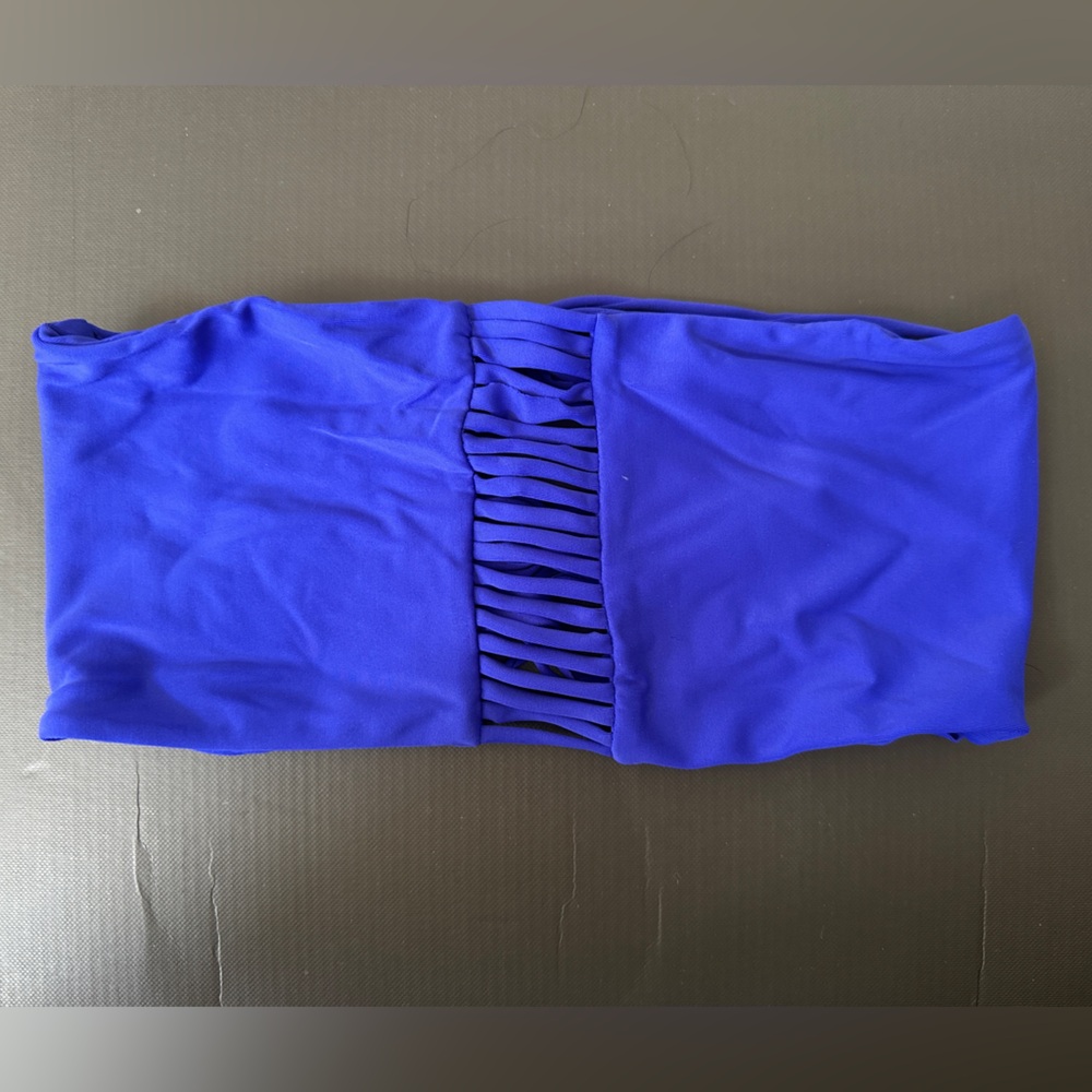 MIKOH strapless blue bikini - Picture 3 of 5
